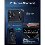 ESR iPhone 17 Pro Max Classic Hybrid Case con MagSafe y Control de Cámara Protección Grado Militar Esmerilado