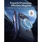 ESR iPhone 17 Pro Max Classic Hybrid Case con MagSafe y Control de Cámara Protección Grado Militar Esmerilado