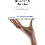 UGREEN MagFlow Air 5000mAh Power Bank MagSafe Qi2 15W Ultra Delgada para iPhone 17/16/15/14 Series