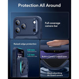 ESR iPhone 17 Pro Max Classic Hybrid Case con MagSafe y Control de Cámara Protección Grado Militar Esmerilado
