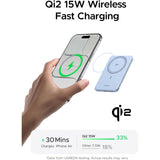 UGREEN MagFlow Air 5000mAh Power Bank MagSafe Qi2 15W Ultra Delgada para iPhone 17/16/15/14 Series