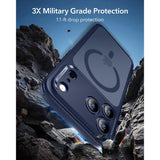 ESR iPhone 17 Pro Max Classic Hybrid Case con MagSafe y Control de Cámara Protección Grado Militar Esmerilado