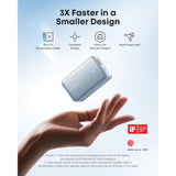 Anker Nano Power Bank (10K, 45W, Cable USB-C Retráctil Integrado)