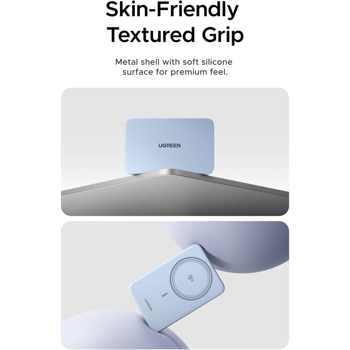 UGREEN MagFlow Air 5000mAh Power Bank MagSafe Qi2 15W Ultra Delgada para iPhone 17/16/15/14 Series
