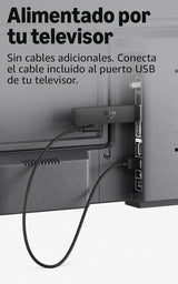 Amazon Fire TV Stick HD (último modelo Vega OS), con mando por voz Alexa, alimentación directa desde tu TV