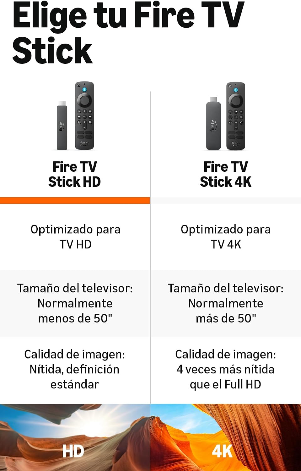Amazon Fire TV Stick HD (último modelo Vega OS), con mando por voz Alexa, alimentación directa desde tu TV
