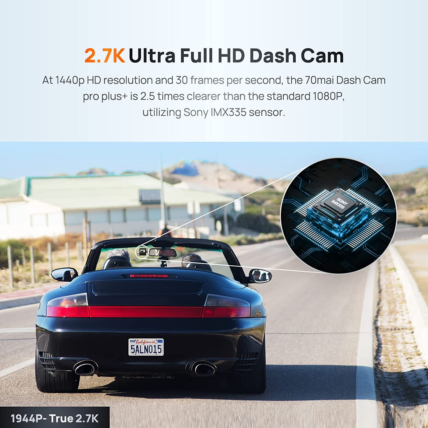 70mai A500s Dash Cam Pro Plus+ GPS - Cámara para Coche
