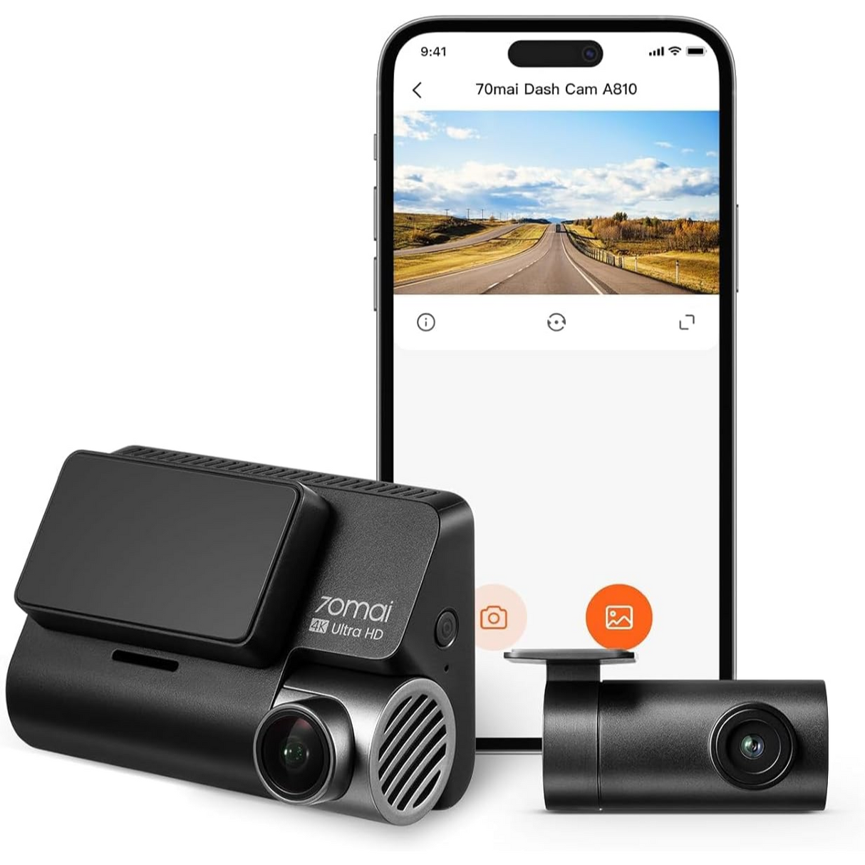 70mai A810 Dash Cam 4K HDR Sony Starvis 2 IMX678 Grabación Dual