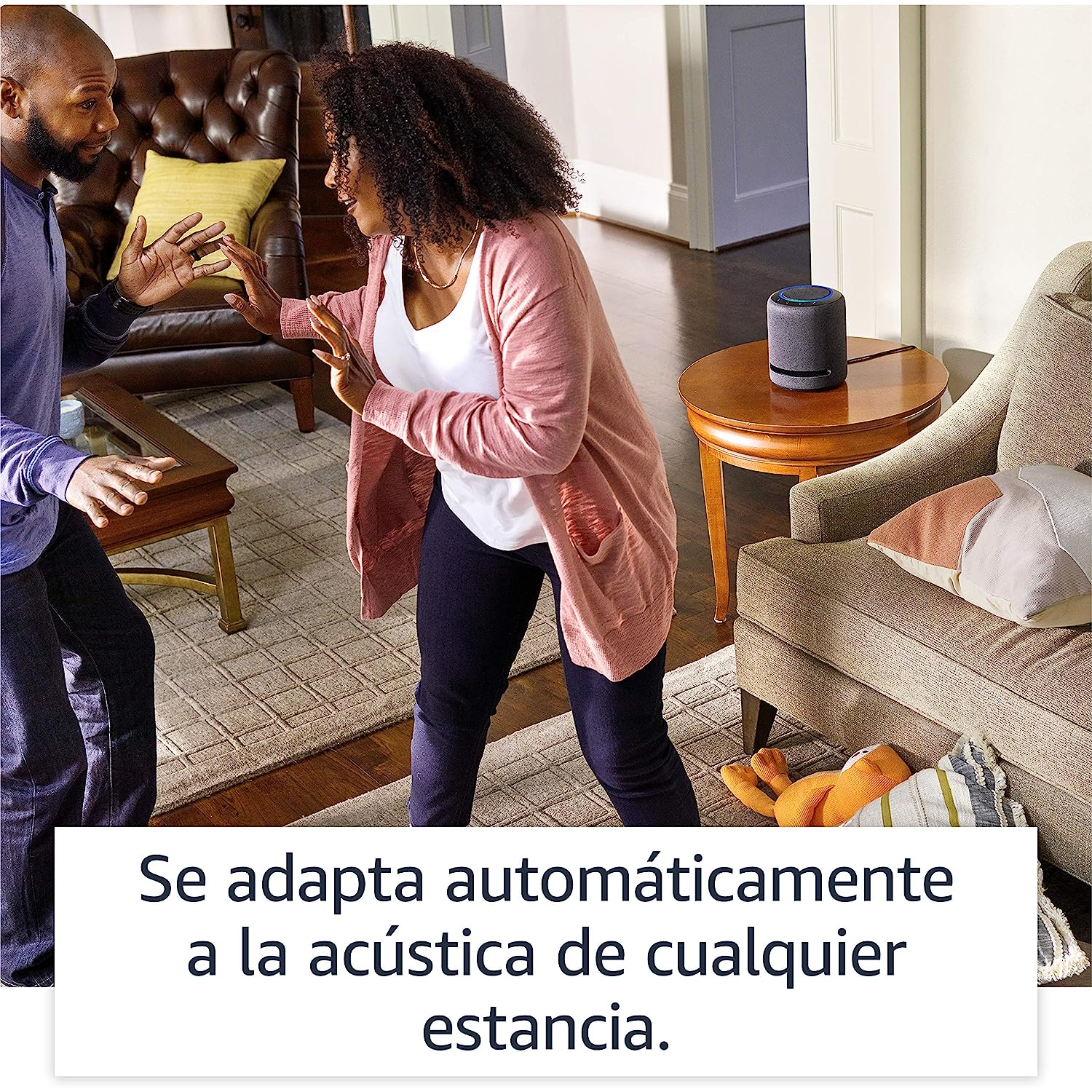 Echo Studio | Nuestro parlante inteligente con el mejor sonido - con Dolby Atmos, tecnología de procesamiento de audio espacial y Alexa