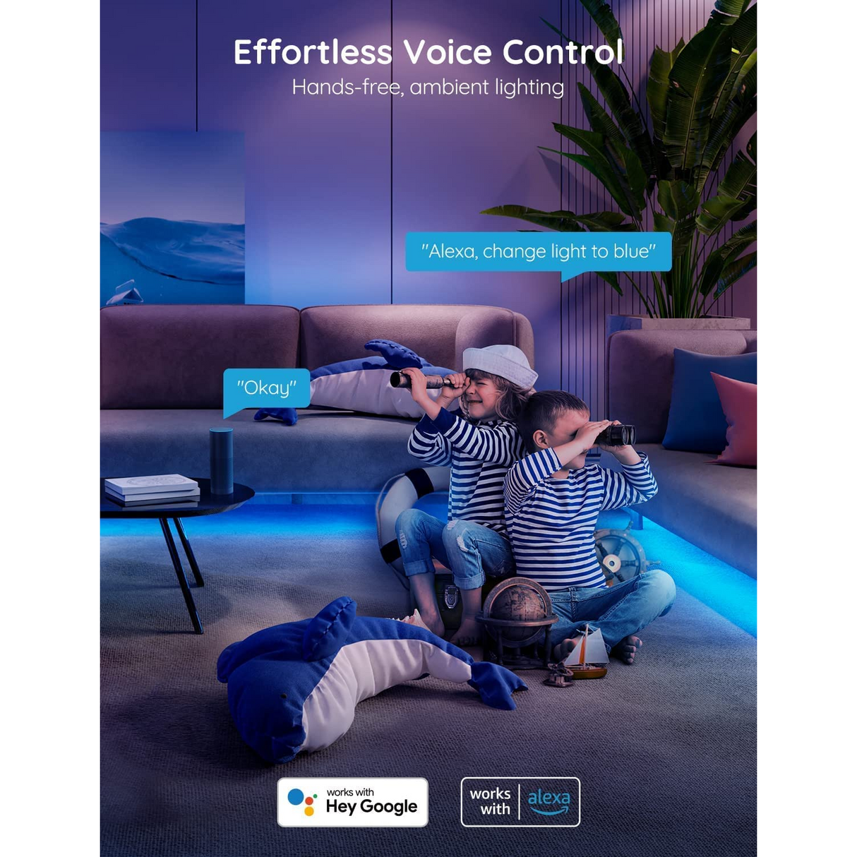 Govee RGB 5 Metros Tira Led WiFi compatible con Alexa y Google