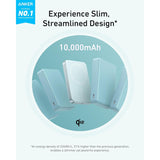 Anker MagGo Power Bank (10K, Slim) MagSafe Qi2 15W Certificada para iPhone 17/16/15