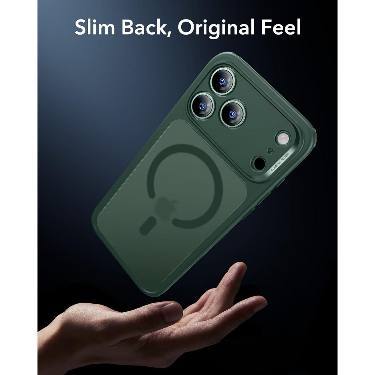 ESR iPhone 17 Pro Max Classic Hybrid Case con MagSafe y Control de Cámara Protección Grado Militar Esmerilado
