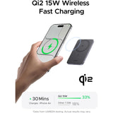 UGREEN MagFlow Air 5000mAh Power Bank MagSafe Qi2 15W Ultra Delgada para iPhone 17/16/15/14 Series