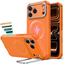 ESR iPhone 17 Pro Cyber Tough Magnetic Case con Stand, MagSafe y Control de Cámara Protección Grado Militar 7X