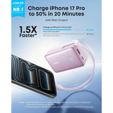 Anker Nano Power Bank (10K, 45W, Cable USB-C Retráctil Integrado)