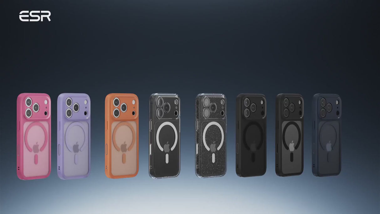 ESR iPhone 17 Pro Max Classic Hybrid Magnetic Case con MagSafe y Control de Cámara Protección Grado Militar