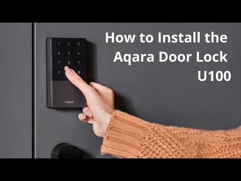 Aqara Smart Lock U100 Cerradura Apple Home Key, Teclado Táctil, Bluetooth, IP65 resistente a la intemperie, compatible con Alexa, Google, IFTTT, Matter