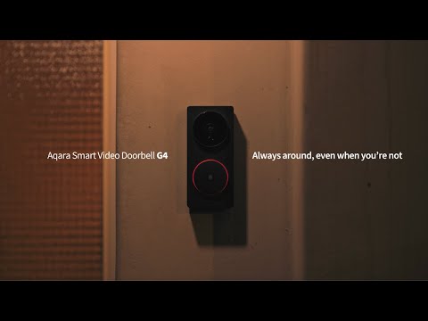 Aqara Video Doorbell G4 (timbre incluido), Video Timbre HomeKit Full HD 1080p, reconocimiento facial local, inalámbrico o con cable, compatible con Apple Home, Alexa y Google