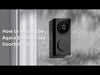 Cargar y reproducir el video en el visor de la galería, Aqara Video Doorbell G4 (timbre incluido), Video Timbre HomeKit Full HD 1080p, reconocimiento facial local, inalámbrico o con cable, compatible con Apple Home, Alexa y Google
