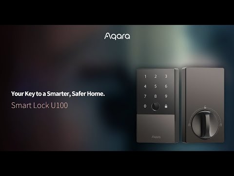 Aqara Smart Lock U100 Cerradura Apple Home Key, Teclado Táctil, Bluetooth, IP65 resistente a la intemperie, compatible con Alexa, Google, IFTTT, Matter