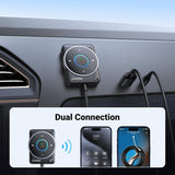 UGREEN Adaptador Bluetooth 5.4 para Carro Receptor con Controles