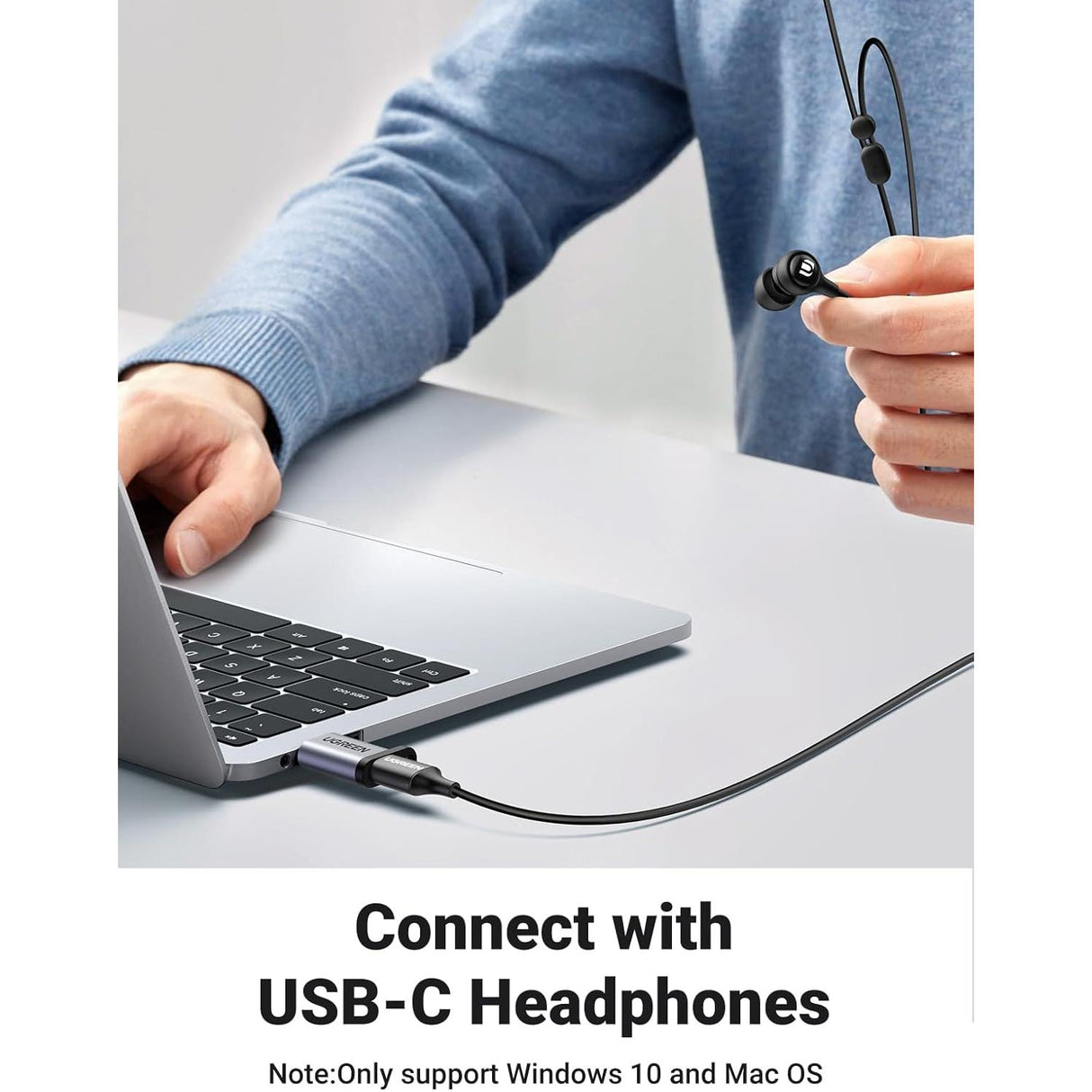 UGREEN 10Gbps Adaptador USB-C Hembra a USB-A Macho - 2 Pack