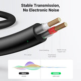 UGREEN Cable 3.5mm a RCA Sonido HiFi Carcasa de Metal 3 Metros