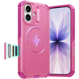 ESR iPhone 17 Cyber Tough Magnetic Case con MagSafe y Control de Cámara Protección Grado Militar 7X