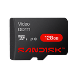 Tarjeta microSD SanDisk Video 128GB - vista frontal