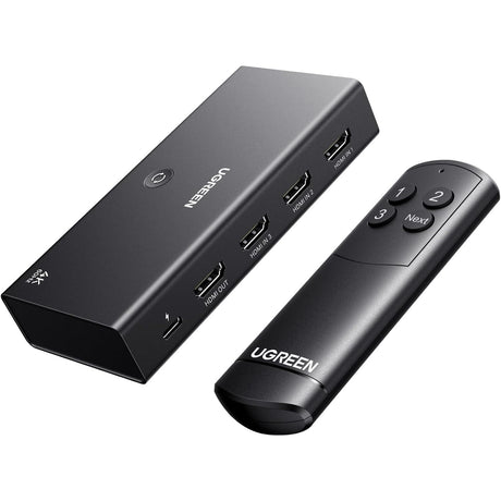 UGREEN Conmutador HDMI 3 en 1 con control remoto