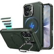 ESR iPhone 17 Cyber Tough Magnetic Case con Stand, MagSafe y Control de Cámara Protección Grado Militar 7X