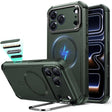 ESR iPhone 18 Pro Max/17 Pro Max Cyber Tough Magnetic Case con Stand, MagSafe y Control de Cámara Protección Grado Militar 7X