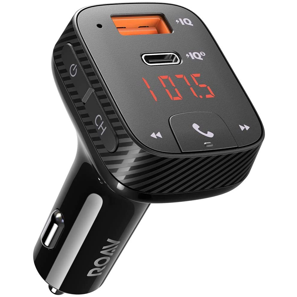 Anker Roav SmartCharge T2 Transmisor FM Bluetooth 5.0 con Power IQ 3.0 USB-C PD para carro