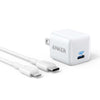 Anker PowerPort III Nano Cargador USB C PIQ 3.0 Carga Rápida 20W con cable USB-C a Lightning para iPhone / iPad Pro y más