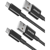 Anker Cable Lightning a USB de Nylon Premium Certificado MFi para iPhone (2 unidades de 1,8 m)