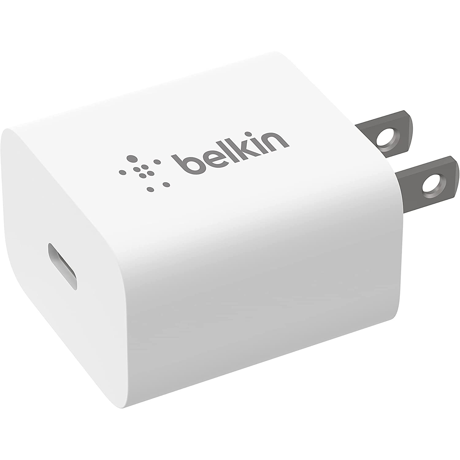 Belkin USB-C Cargador de Pared 20W PD Carga Rápida para iPhone 12 /13, Galaxy S22, Pixel 6, iPad y más