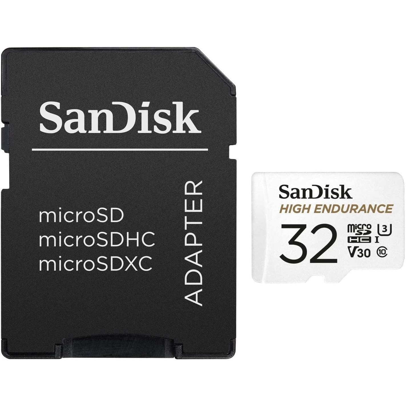 SanDisk Tarjeta de memoria 32GB MicroSD High Endurance Clase 10 Especializada para Video Vigilancia y Dash Cams