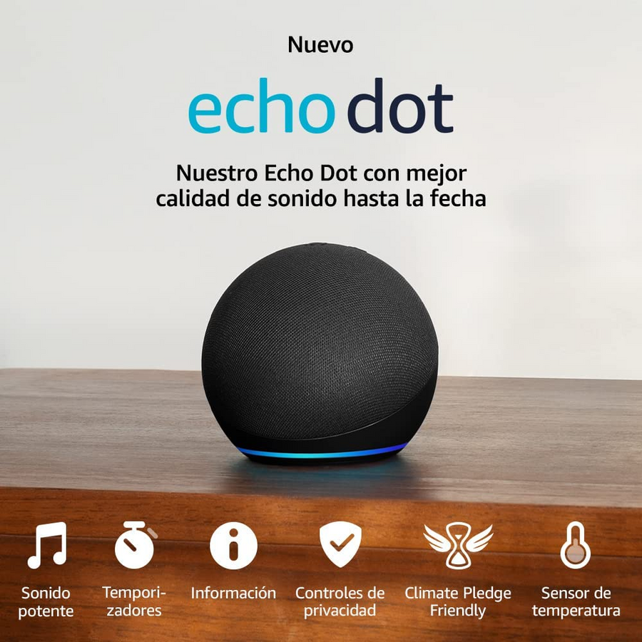 Micro Alexa Echo Dot (5.ª generación) | Parlante inteligente con Alexa – TecnoMarket