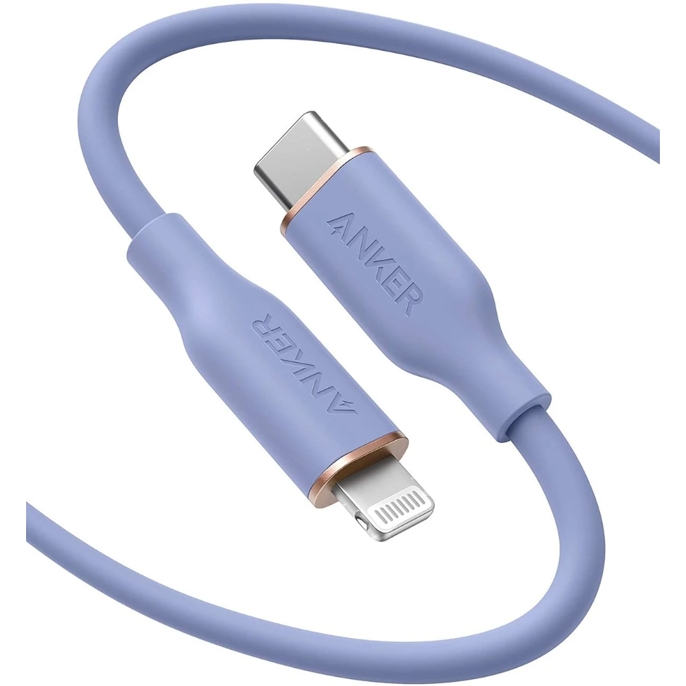 Anker Powerline III Flow Cable USB-C a Lightning para iPhone 12 Pro/11/X/XS/XR/ 8 Plus, AirPods Pro (Certificado MFi)