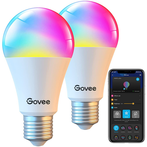 phopollo Bombillas inteligentes, RGBW WiFi multicolor, bombillas LED  compatibles con Alexa y Google Home Assistant, A19 E26 9W 60W equivalente a  800