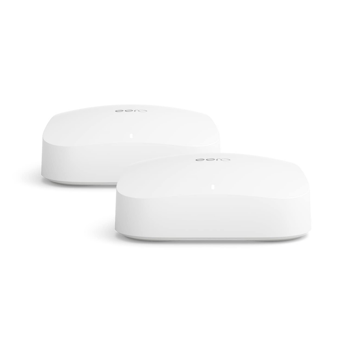 Amazon eero Pro 6E Router Wi-Fi en malla | Velocidades gigabit + | Soporta 100+ Dispositivos | Cobertura 1220m2 | Pack de 2