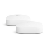 Amazon eero Pro 6E Router Wi-Fi en malla | Velocidades gigabit + | Soporta 100+ Dispositivos | Cobertura 1220m2 | Pack de 2