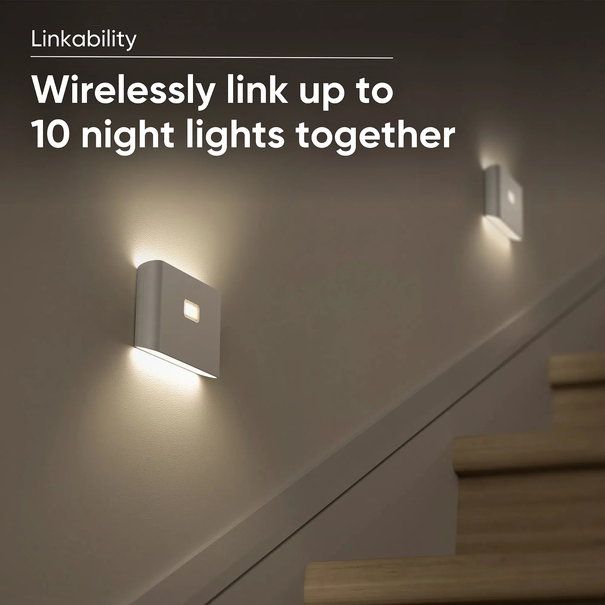 Wyze Night Light Lámpara Recargable con Sensor de Movimiento (Pack de 3)