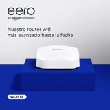 Amazon eero Pro 6E Router Wi-Fi en malla | Velocidades gigabit + | Soporta 100+ Dispositivos | Cobertura 610m2