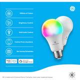 GE CYNC Foco Smart RGB Multicolores Bluetooth y Wi-Fi Funciona con Alexa & Google Assistant (Paquete de 2)