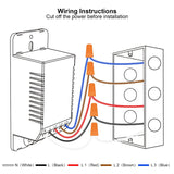 Filohome Interruptor de luz inteligente compatible con Alexa y Google Assistant, Wi-Fi de 2.4 GHz