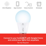 Foco Smart Sengled Wi-Fi LED Daylight A19 No Requiere Hub 5000K 60W Funciona con Alexa & Google Assistant