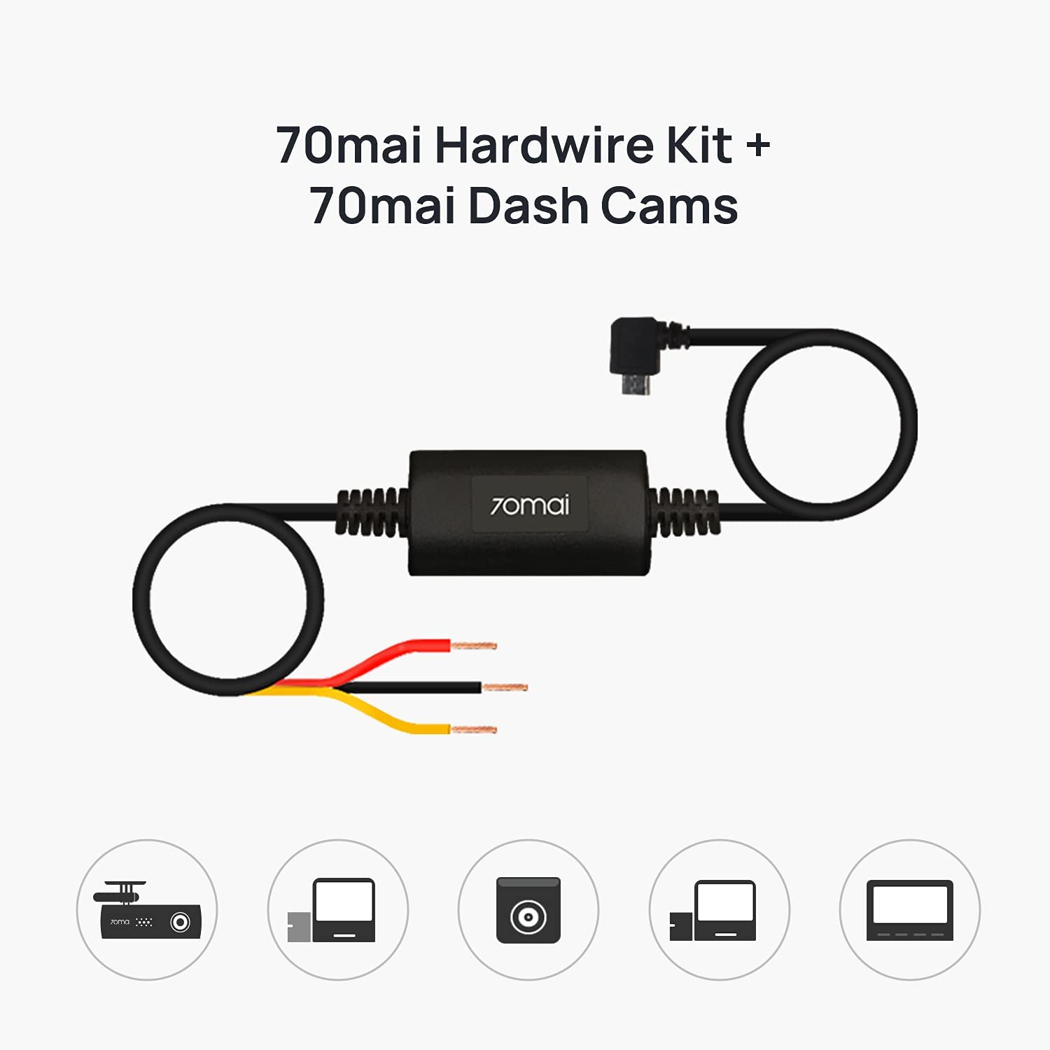 70mai Hardware Kit UP02 para 70mai Dash Cameras