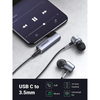 UGREEN Adaptador de Audio USB-C a 3.5mm auxiliar, micrófono estéreo DAC, HiFi, ángulo recto, compatible con iPad Pro Air 5 4 Mini 6, Galaxy S23 Ultra S22 S21 S20, Pixel 7 Pro