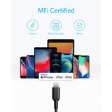 Anker Powerline II Cable USB-C a Lightning para iPhone 13 Pro/12/11/X/XS/XR/ 8 Plus, AirPods Pro (Certificado MFi)